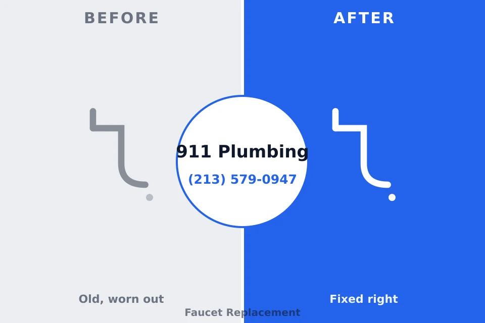 Before and after: plumbing repair Calvert Beach, MD